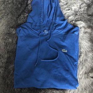 Blue Lacoste Hoodie (size 6/m)
